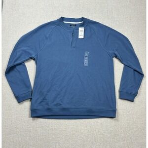 Alfani Mens Long Sleeve Pullover Sweater Size XL Blue